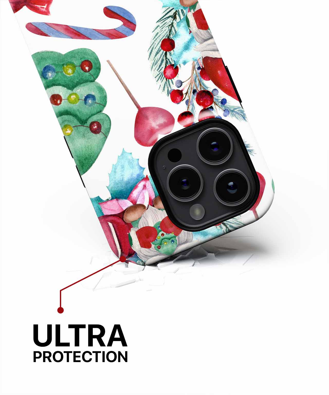 Cheerful Holiday Gnomes and Treats Pattern iPhone case Case Cazify - Delivery Canada