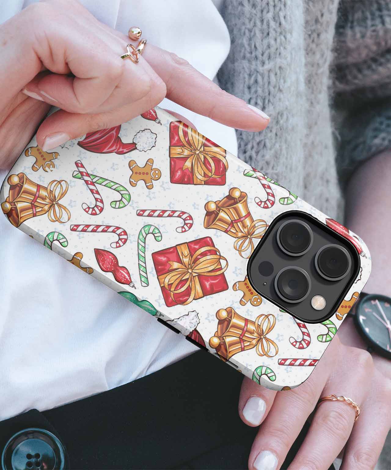 Cheerful Holiday Treats and Joy iPhone case Case Cazify - Delivery Canada