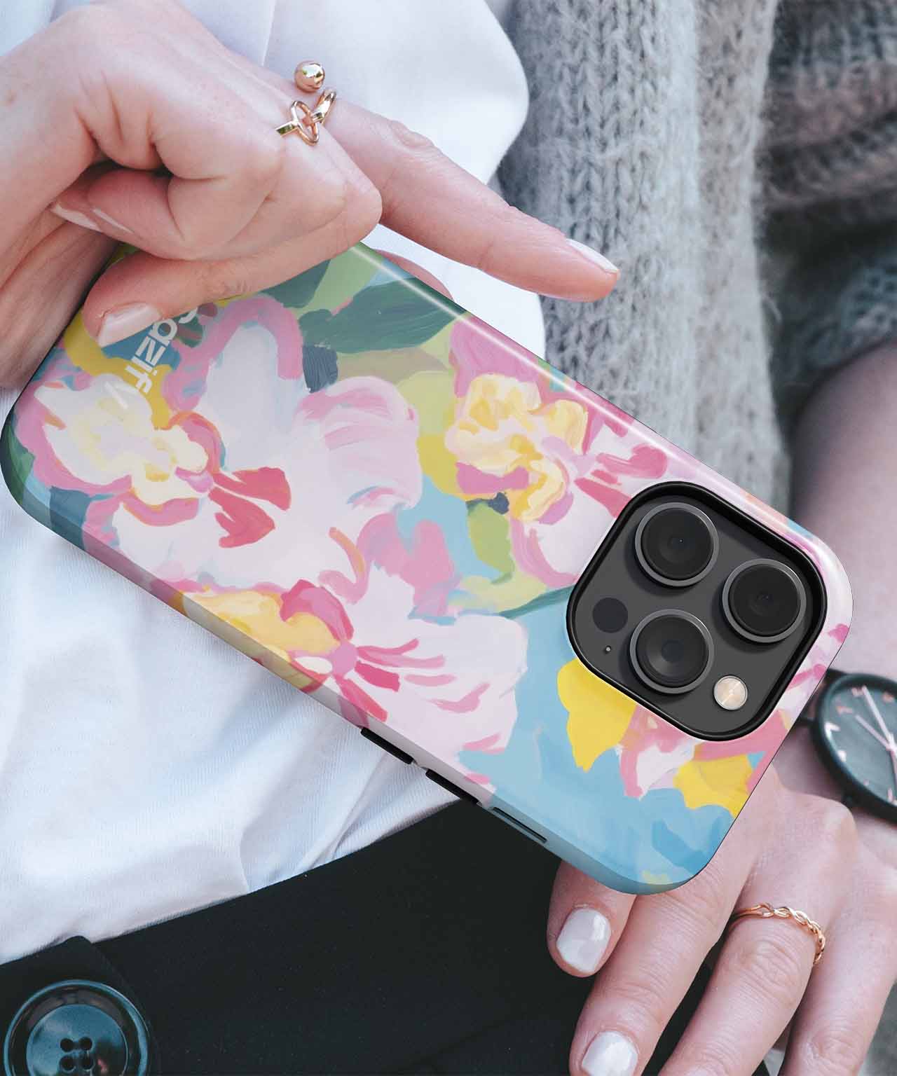 Cheerful Pink Orchids Dancing in the Breeze iPhone case Case Cazify - Delivery Canada