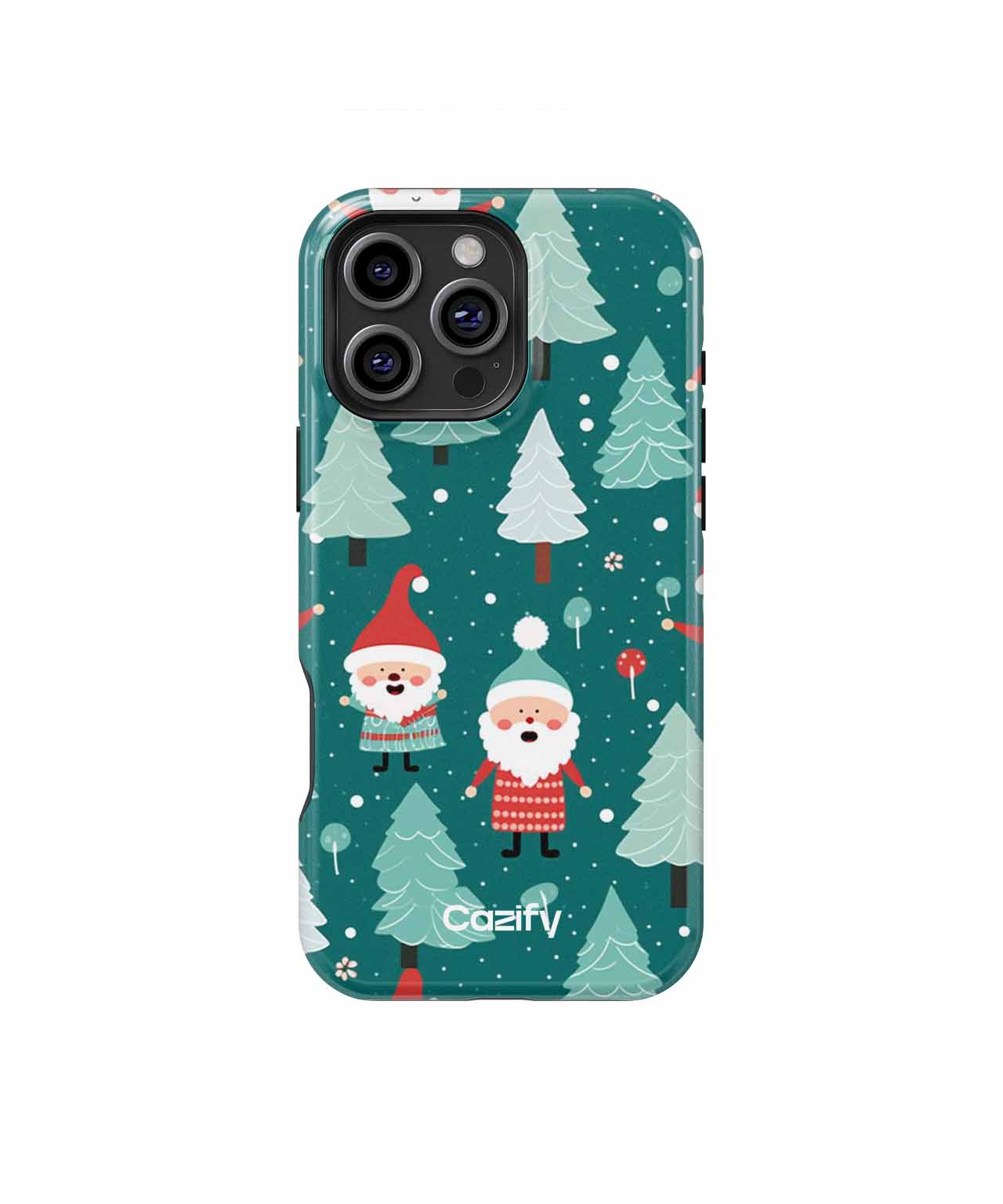 Cheerful Santa Party in the Forest iPhone case Case Cazify - Delivery Canada