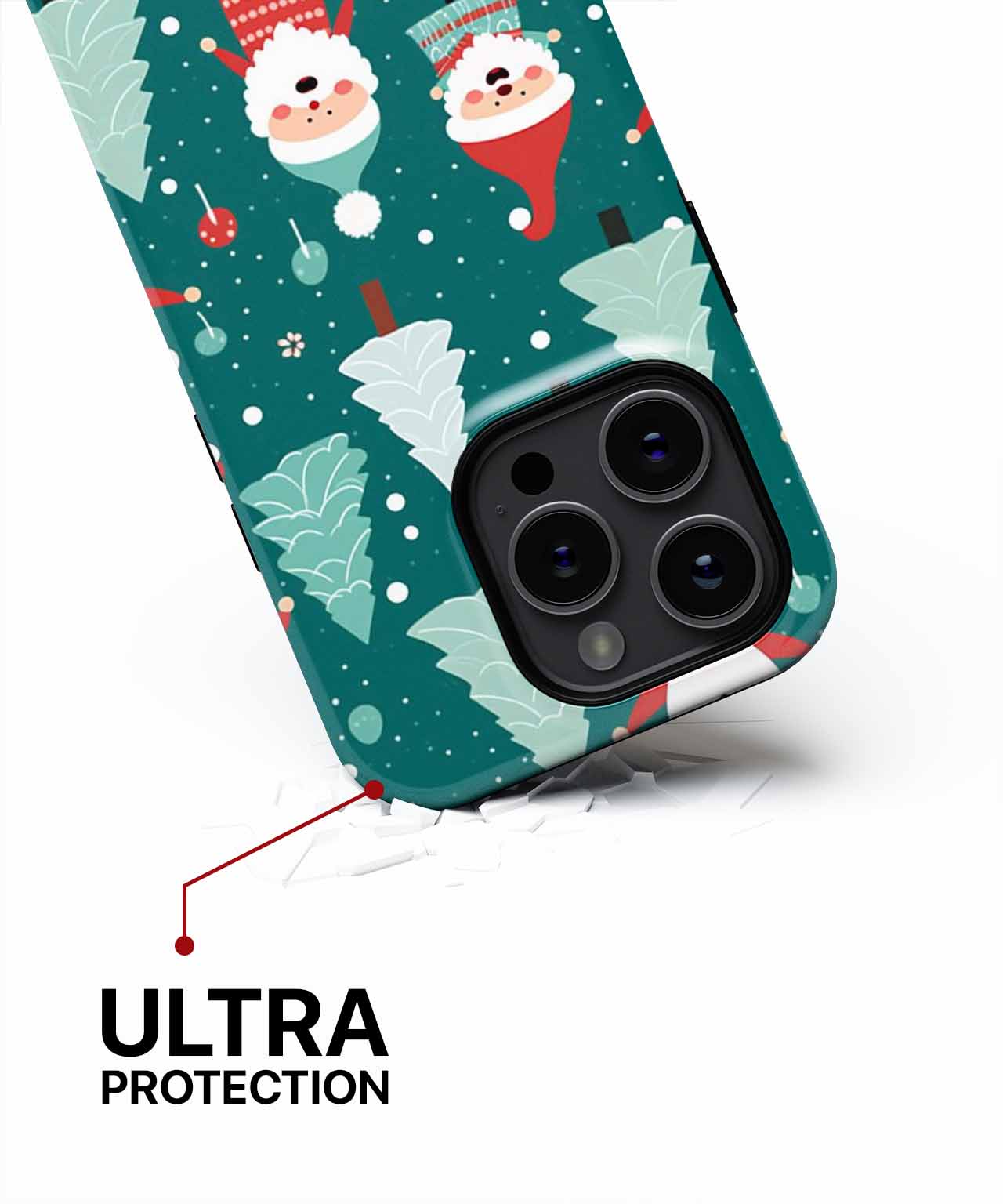 Cheerful Santa Party in the Forest iPhone case Case Cazify - Delivery Canada