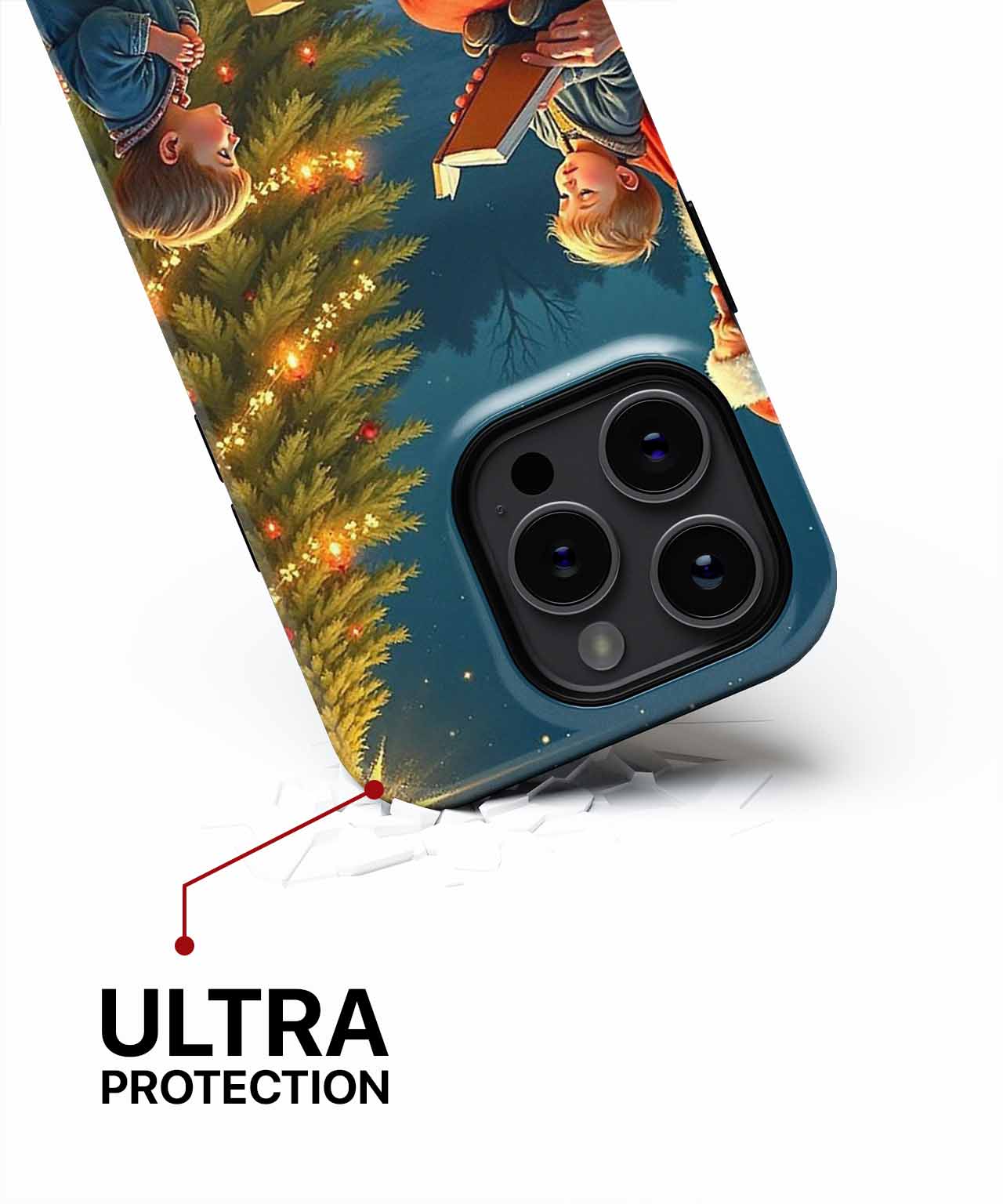 Cheerful Santa Reading Tales to Kids iPhone case Case Cazify - Delivery Canada