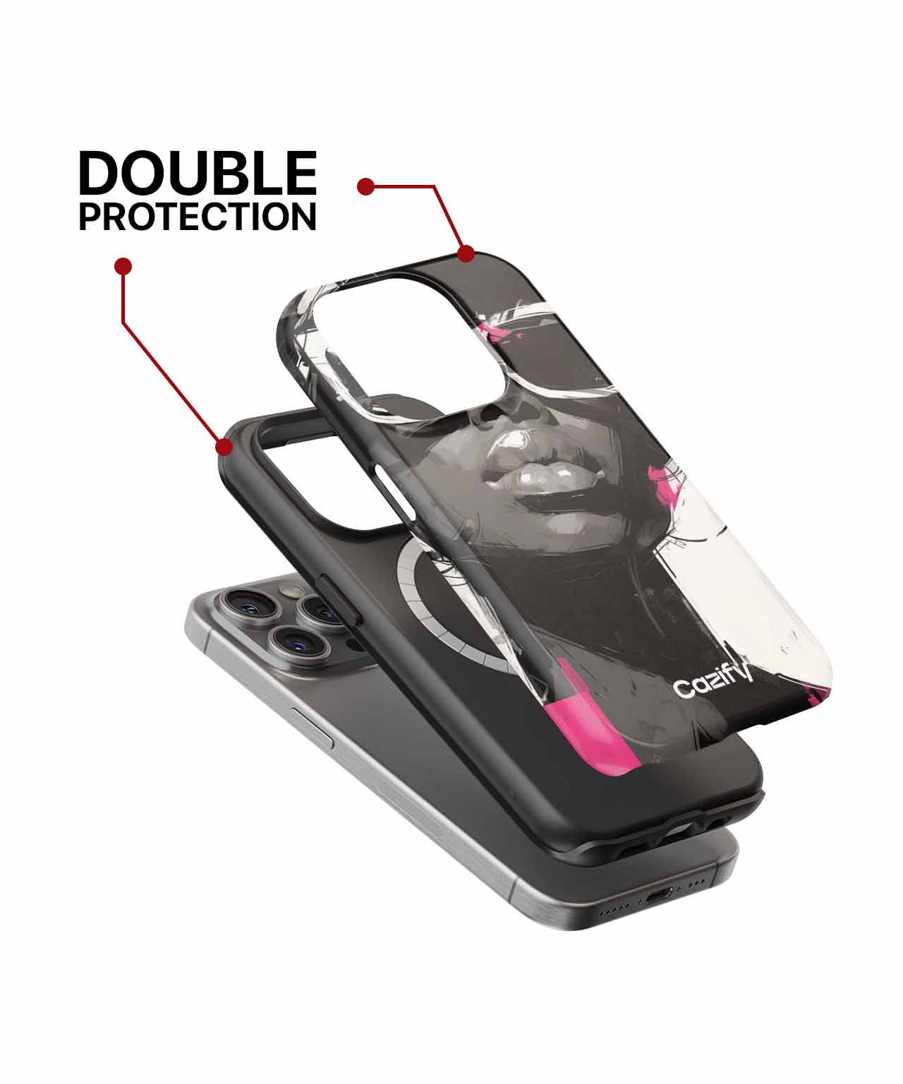 Chic Bold Expression with a Twist iPhone case Case Cazify - Delivery Canada