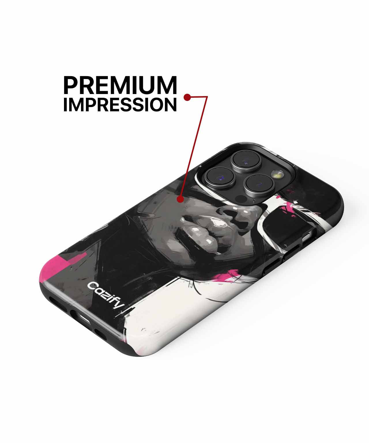 Chic Bold Expression with a Twist iPhone case Case Cazify - Delivery Canada