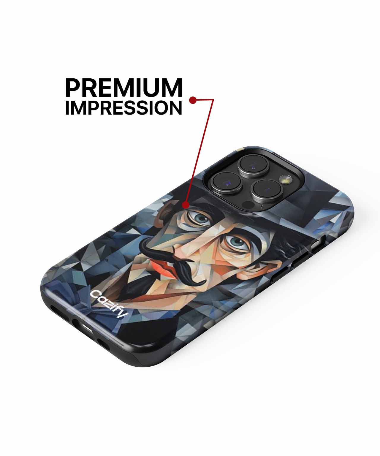 Chic Dapper Gentleman with Moustache iPhone case Case Cazify - Delivery Canada