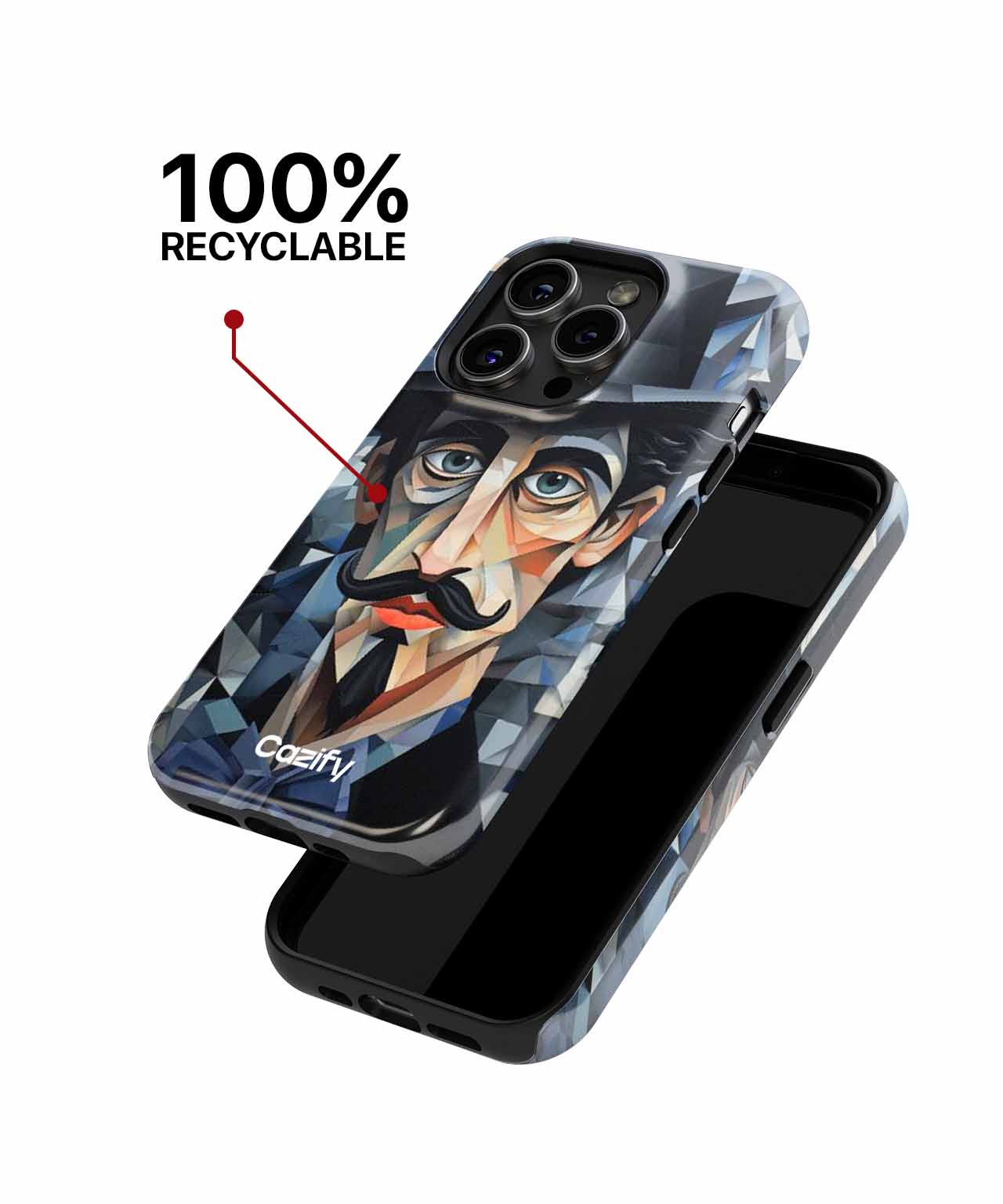 Chic Dapper Gentleman with Moustache iPhone case Case Cazify - Delivery Canada