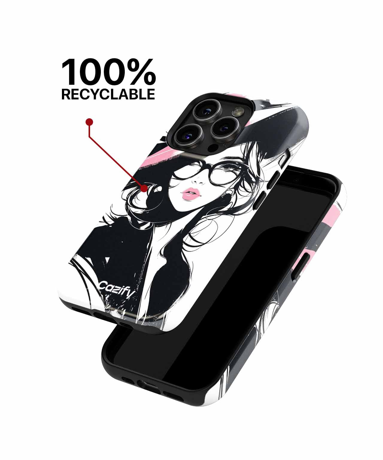 Chic Glamorous Lady with Hat iPhone case Case Cazify - Delivery Canada