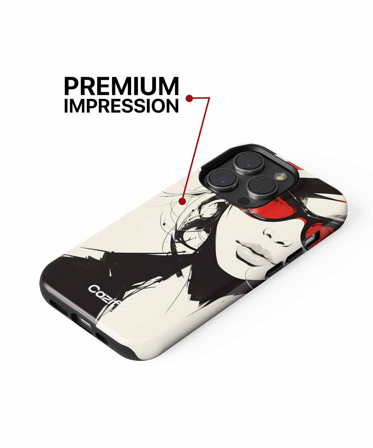 Chic Hat Wearing Sunglasses Diva iPhone case Case Cazify - Delivery Canada