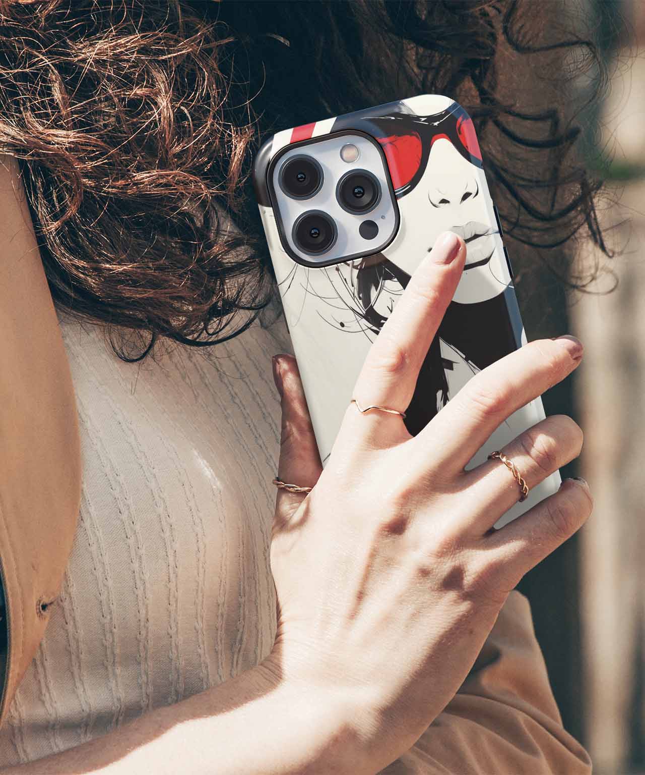 Chic Hat Wearing Sunglasses Diva iPhone case Case Cazify - Delivery Canada