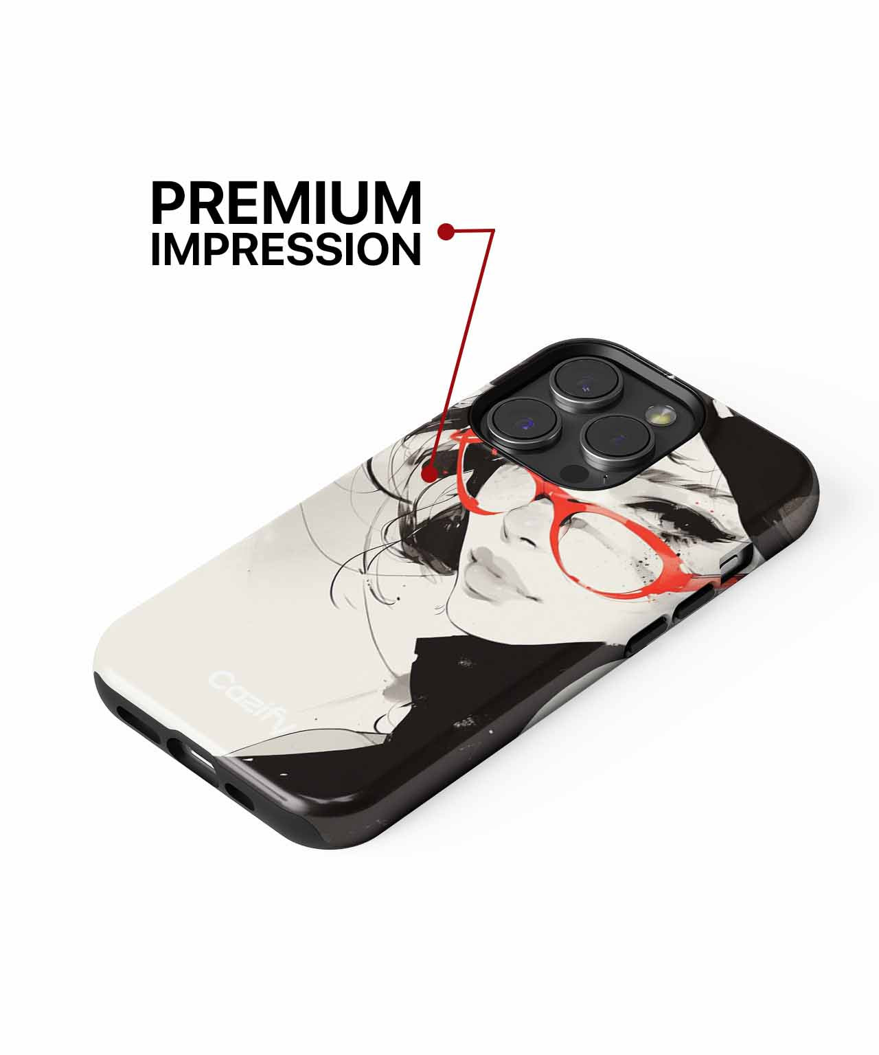 Chic Quirky Red Glasses Vibe iPhone case Case Cazify - Delivery Canada
