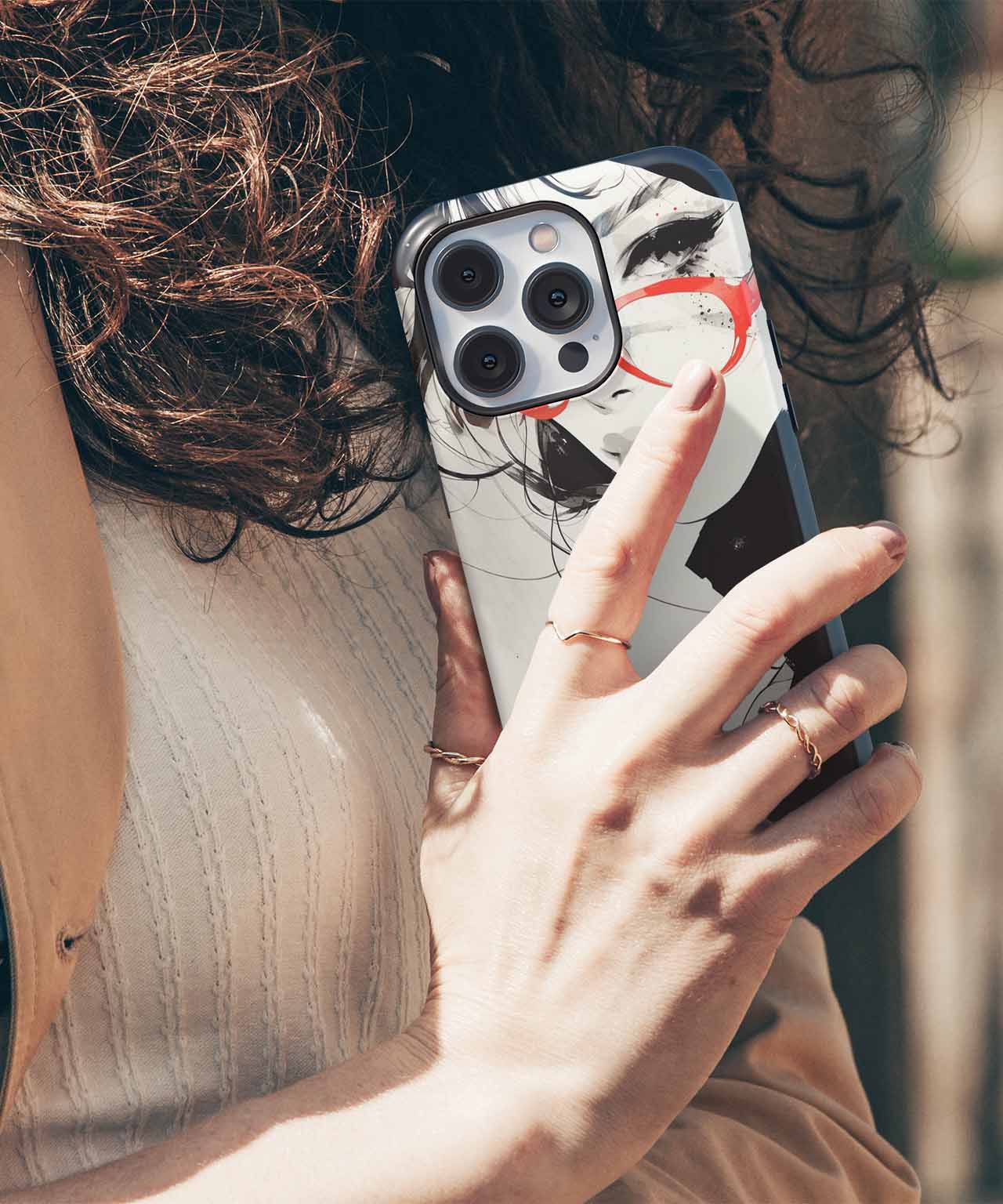 Chic Quirky Red Glasses Vibe iPhone case Case Cazify - Delivery Canada