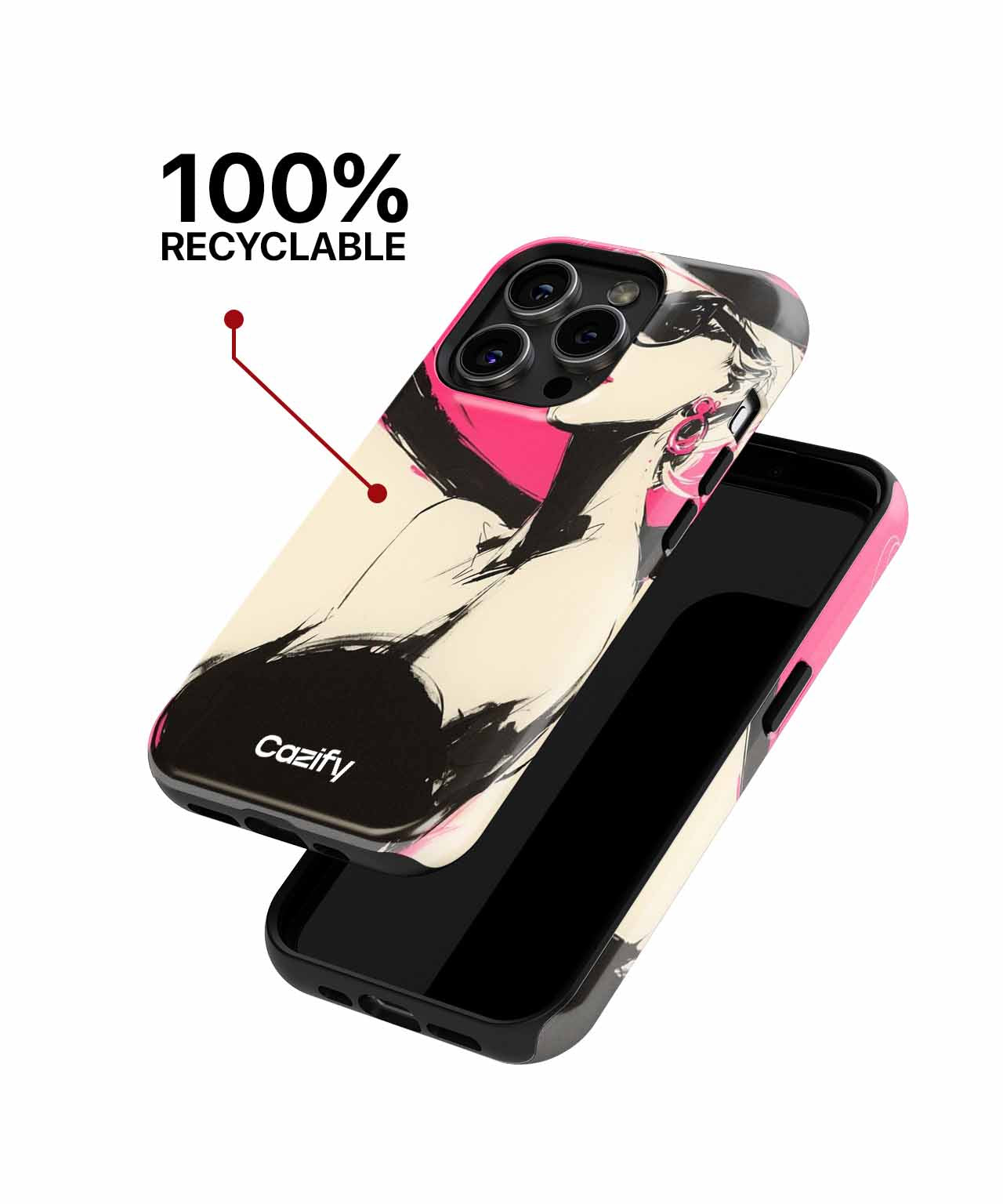 Chic Summer Diva in Oversized Hat iPhone case Case Cazify - Delivery Canada