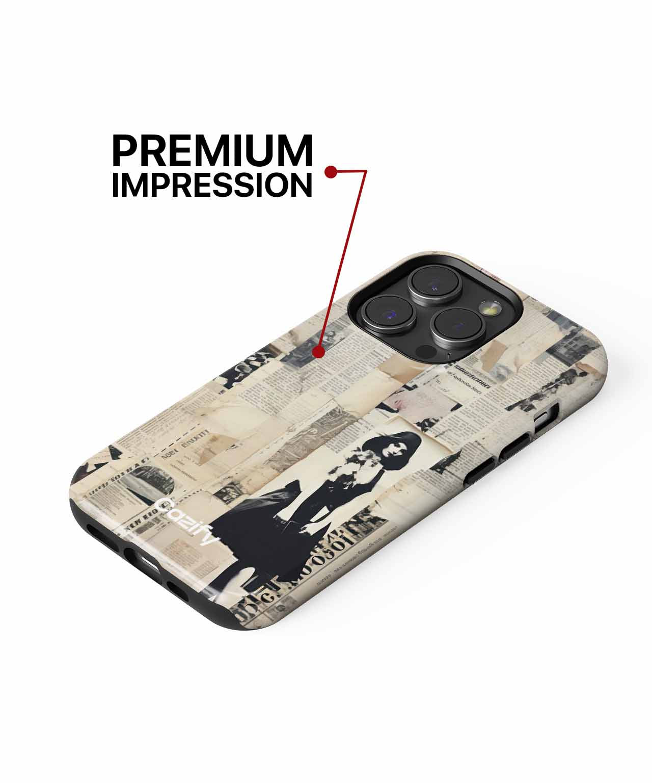 Chic vintage collage with a twist iPhone case Case Cazify - Delivery Canada