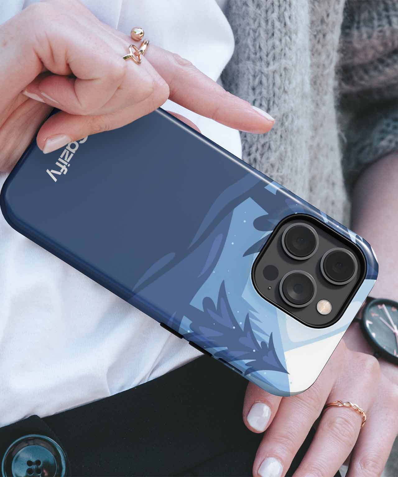 Chilly Winter Wonderland with Snowy Pines iPhone case Case Cazify - Delivery Canada