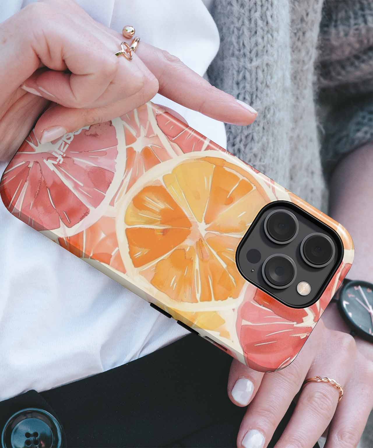 Citrusy Delight with a Splash of Fun iPhone case Case Cazify - Delivery Canada