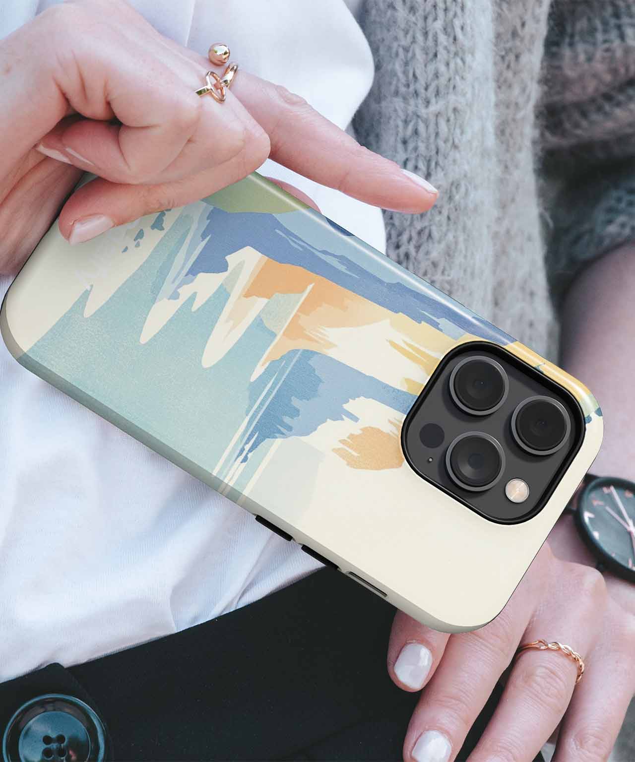 Coastal Cliffs Embrace Ocean Waves iPhone case Case Cazify - Delivery Canada