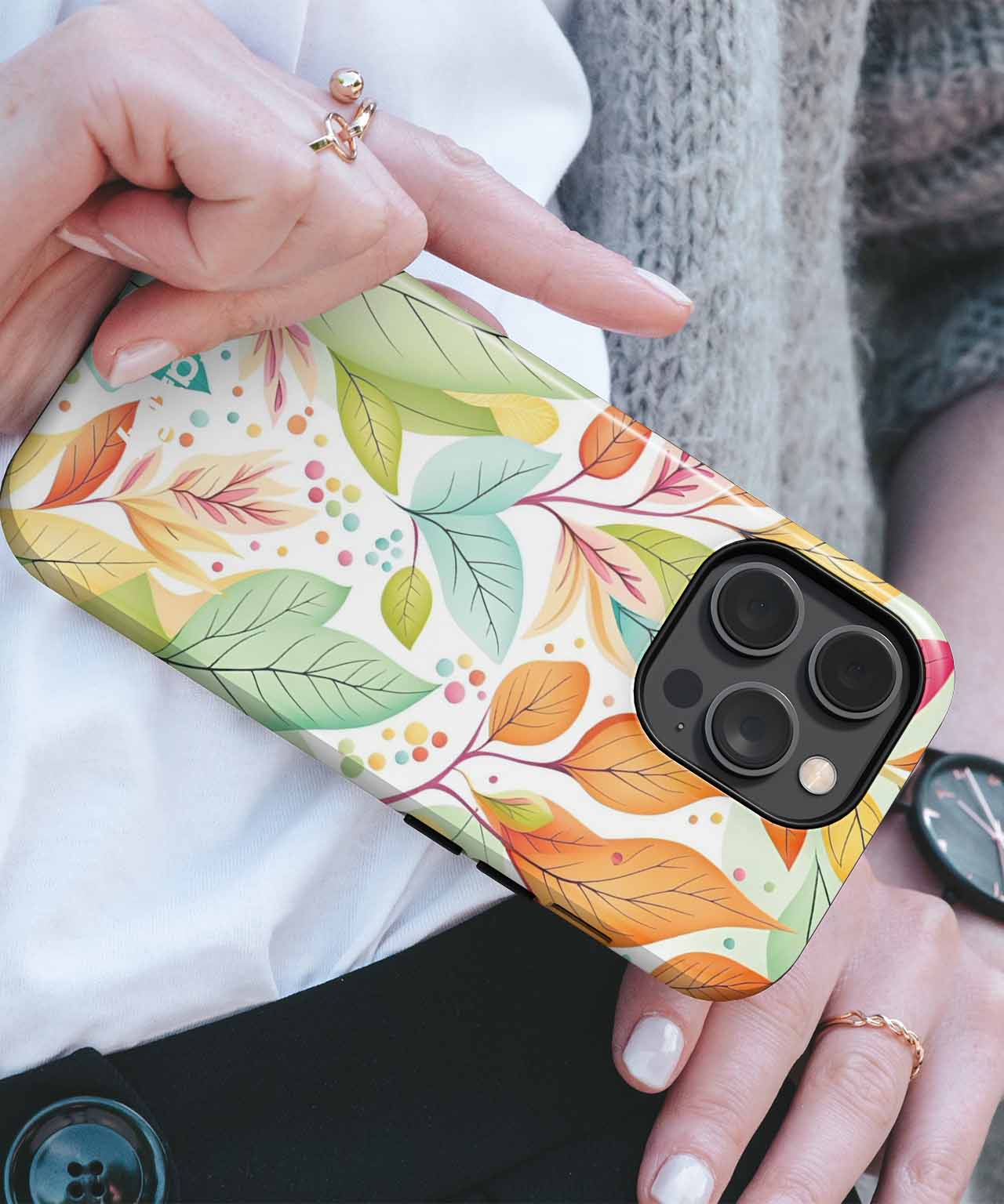 Colorful Autumn Leaves Party iPhone case Case Cazify - Delivery Canada