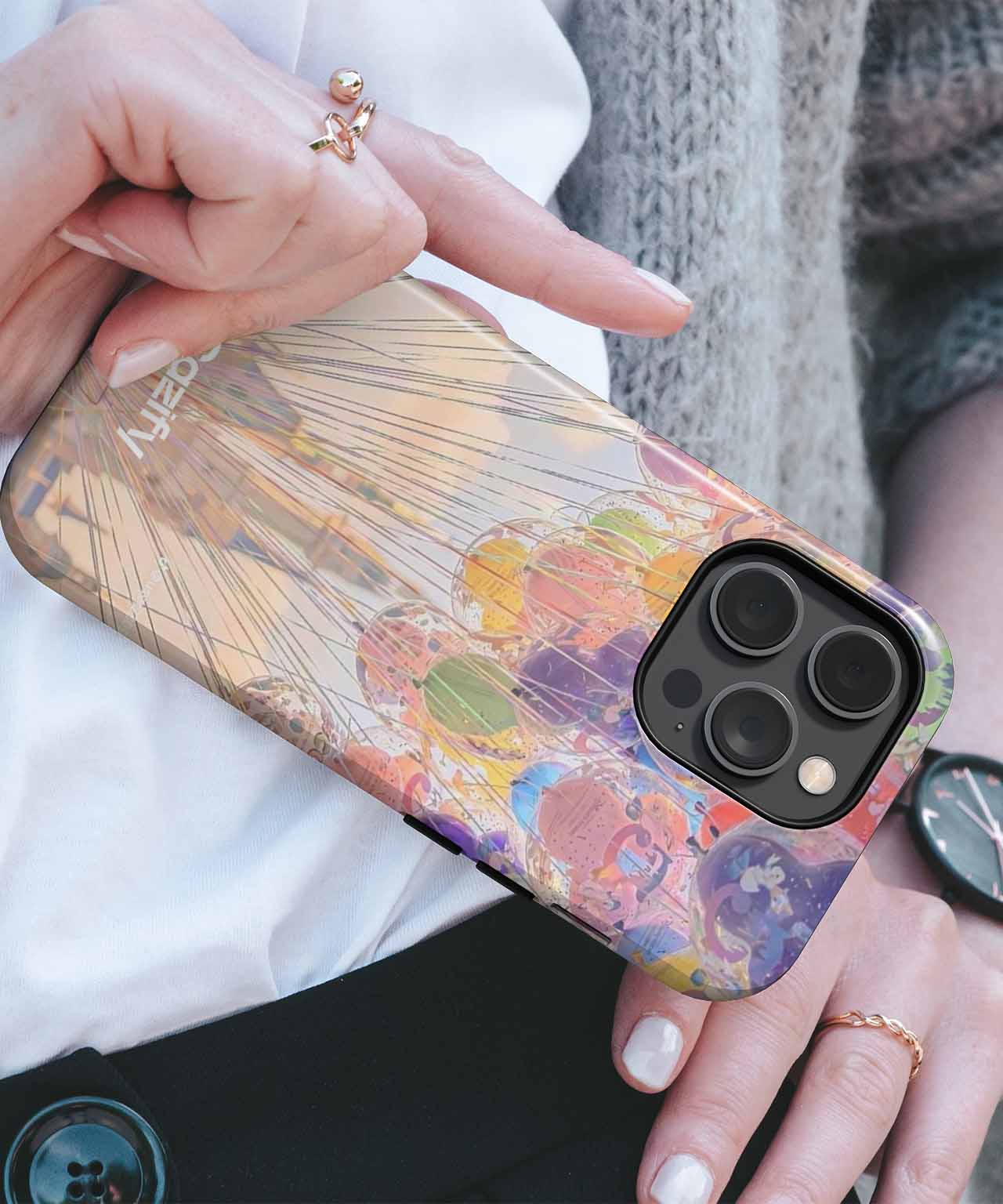 Colorful Balloon Adventure at the Castle iPhone case Case Cazify - Delivery Canada