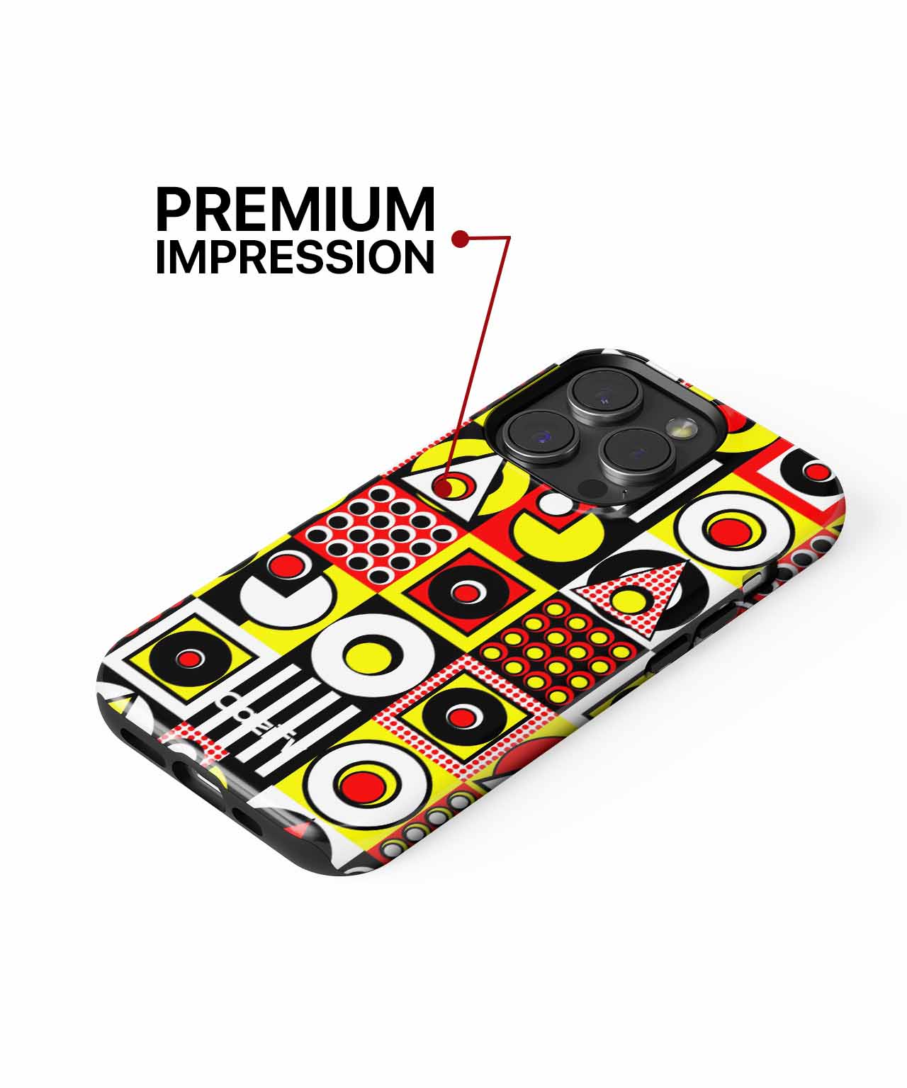 Colorful Chaos of Shapes and Patterns iPhone case Case Cazify - Delivery Canada