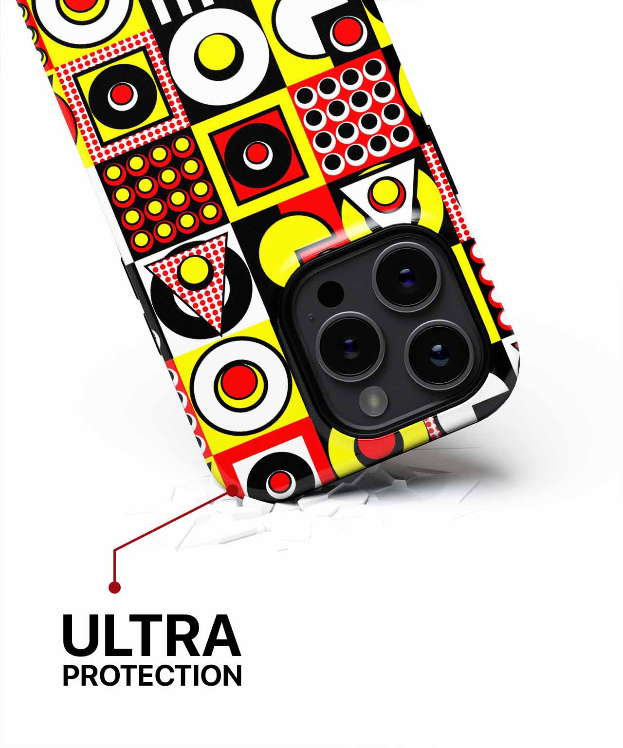 Colorful Chaos of Shapes and Patterns iPhone case Case Cazify - Delivery Canada