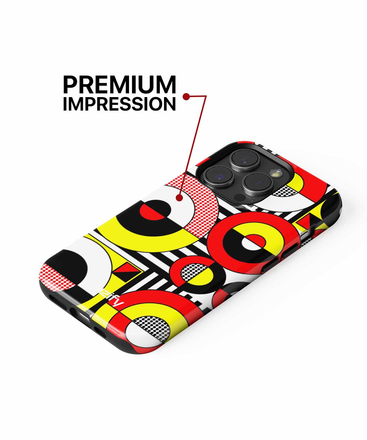 Colorful Circular Chaos with Fun Patterns iPhone case Case Cazify - Delivery Canada