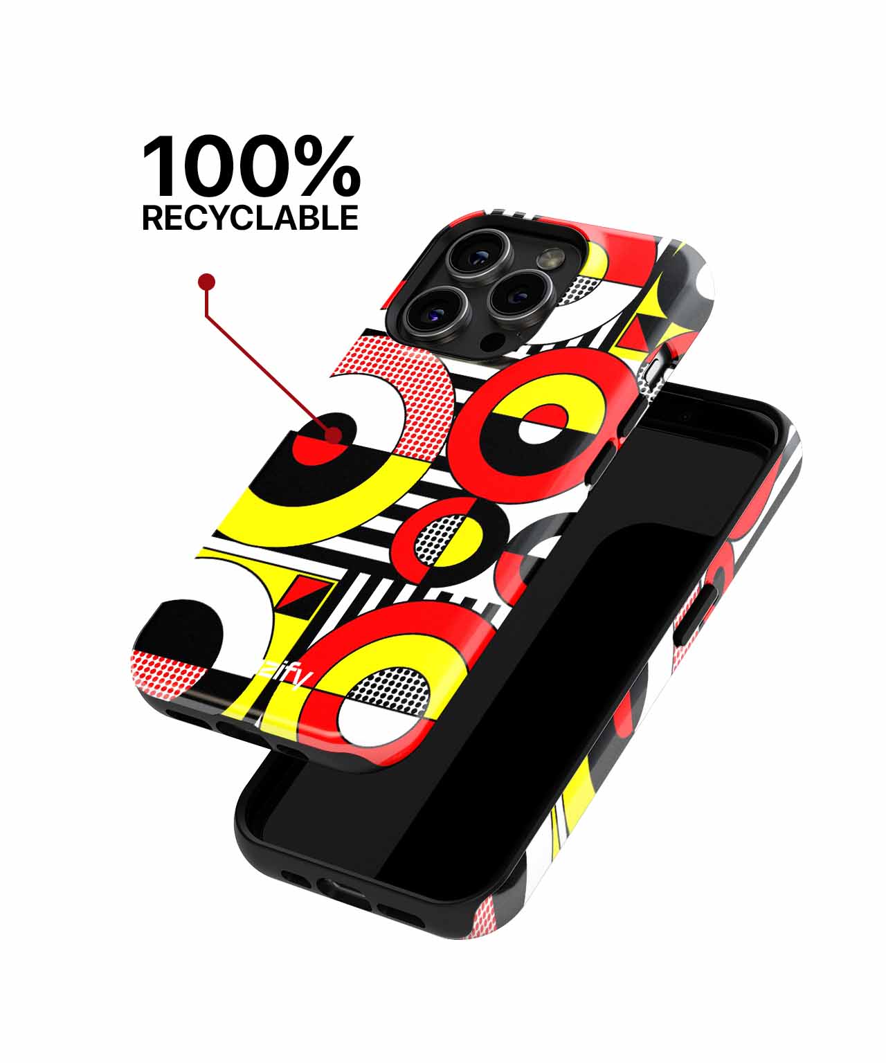 Colorful Circular Chaos with Fun Patterns iPhone case Case Cazify - Delivery Canada