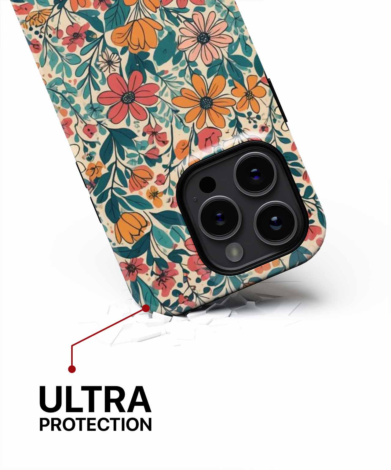 Colorful Floral Delight Bringing Joy iPhone case Case Cazify - Delivery Canada