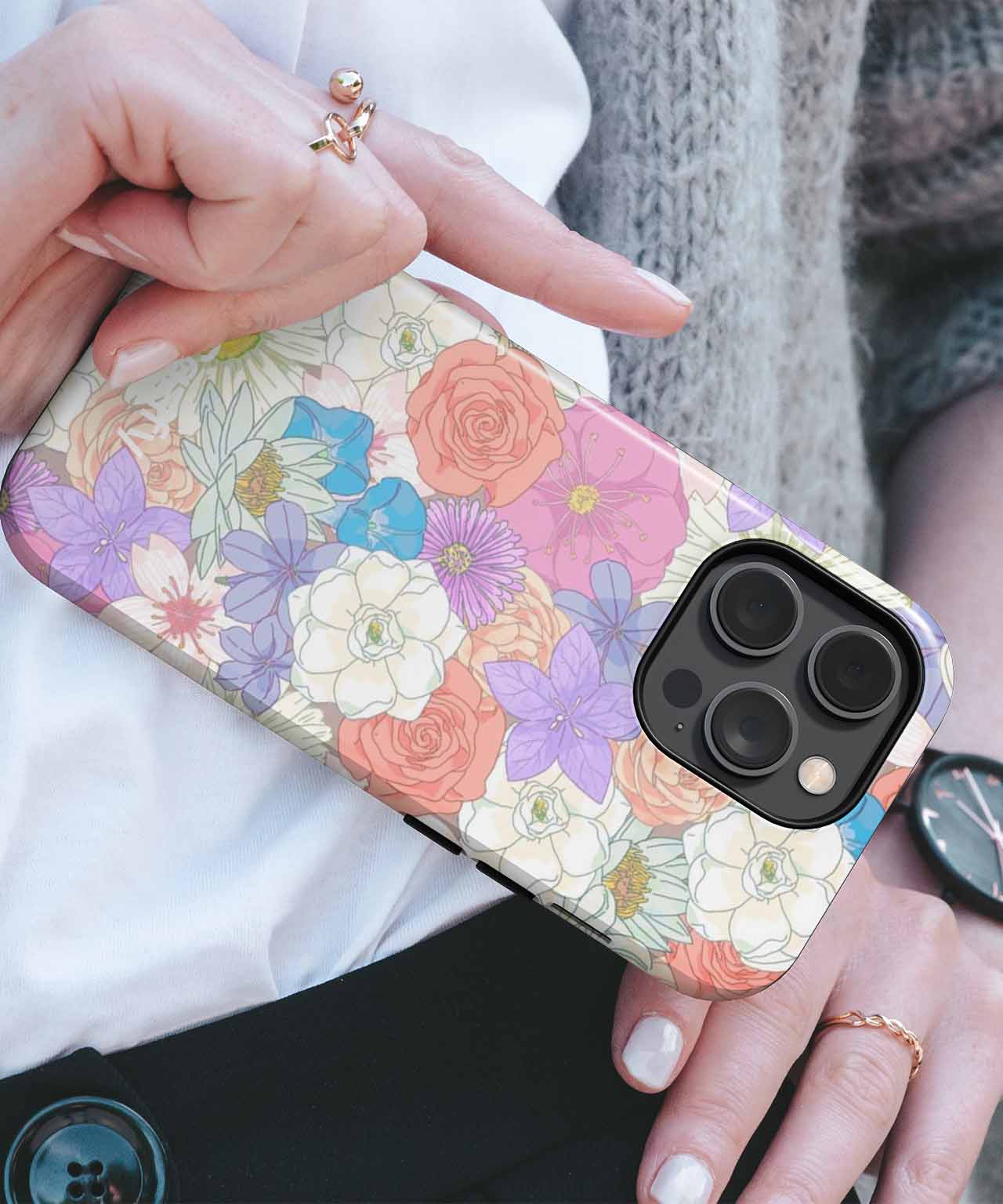 Colorful Floral Fantasy Blooms iPhone case Case Cazify - Delivery Canada