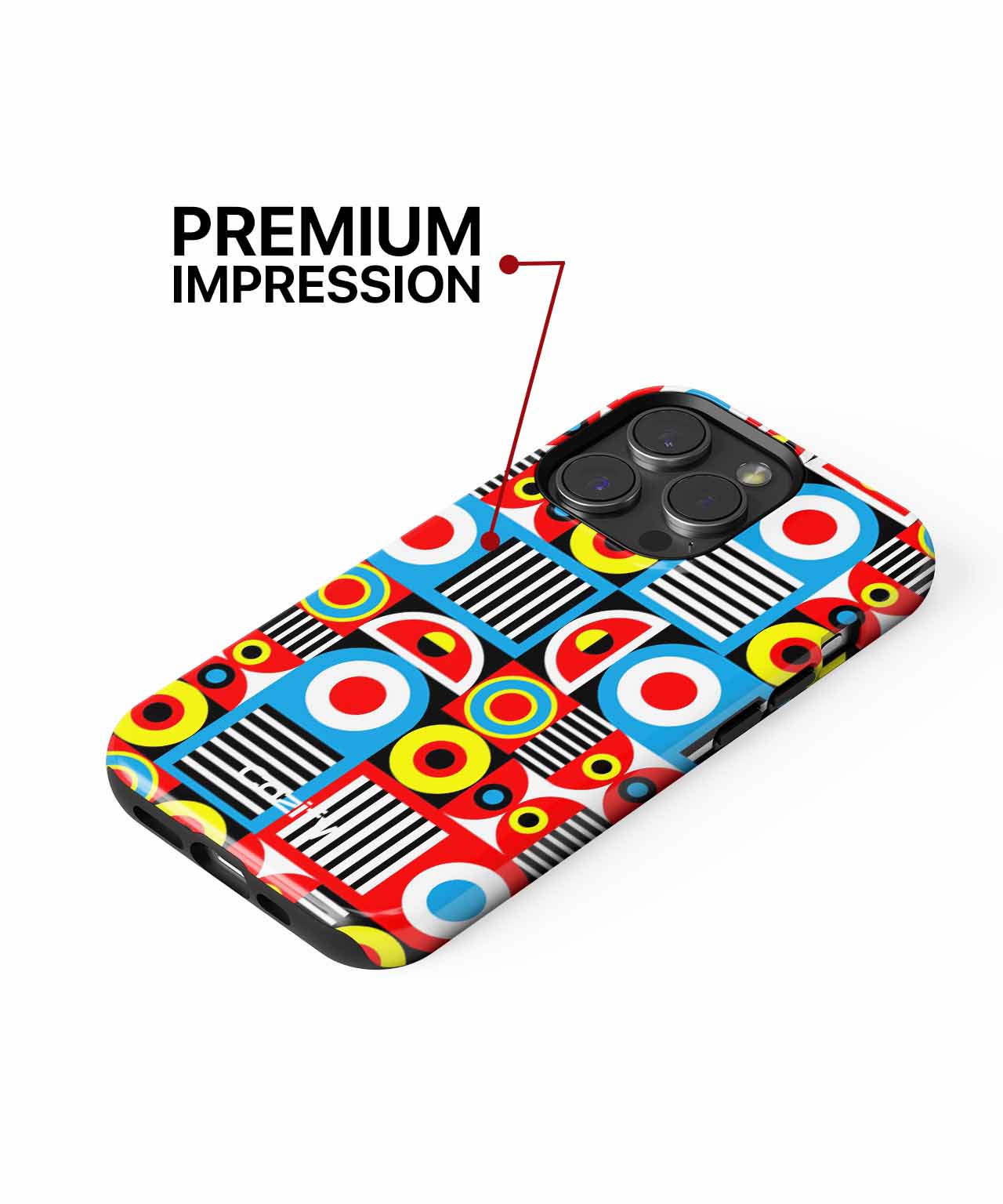 Colorful Geometric Circus Adventure iPhone case Case Cazify - Delivery Canada