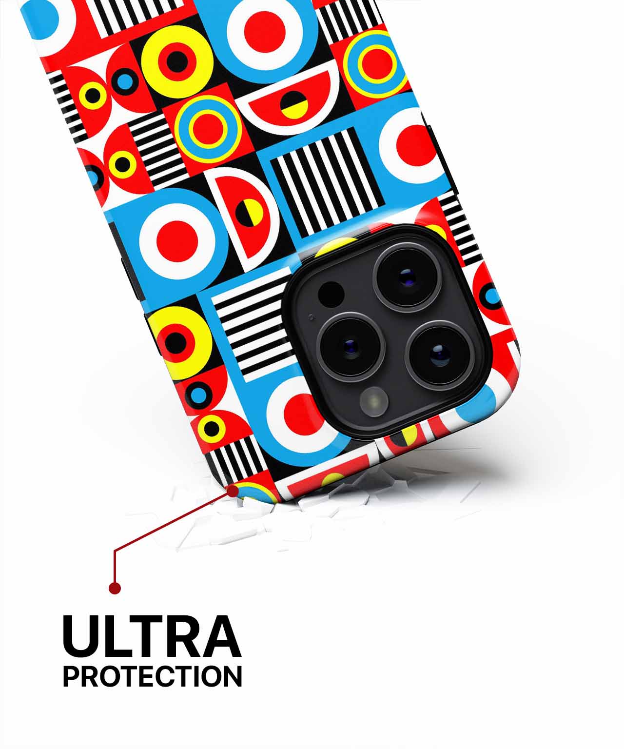 Colorful Geometric Circus Adventure iPhone case Case Cazify - Delivery Canada