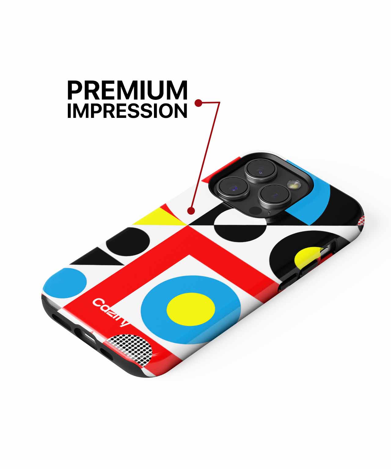 Colorful Geometric Circus of Shapes iPhone case Case Cazify - Delivery Canada