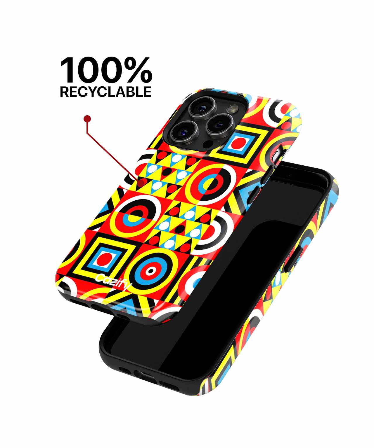 Colorful Geometric Fiesta of Fun iPhone case Case Cazify - Delivery Canada