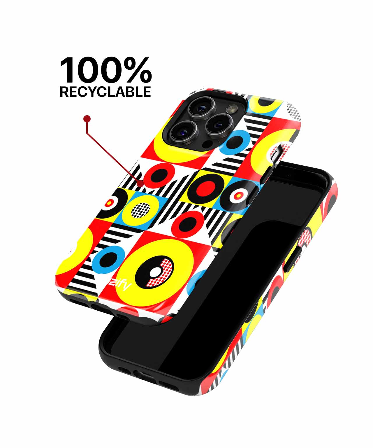 Colorful Geometric Fun Explosion iPhone case Case Cazify - Delivery Canada