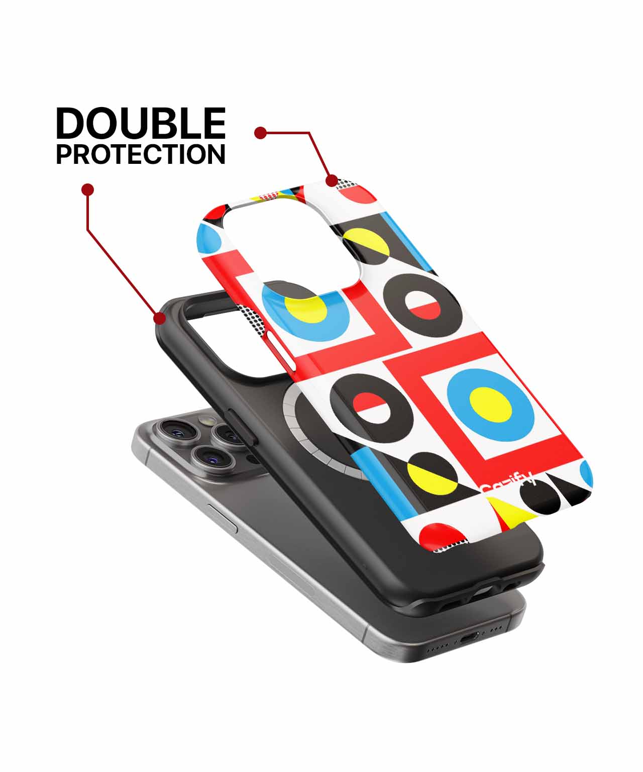 Colorful Geometric Funhouse Design iPhone case Case Cazify - Delivery Canada