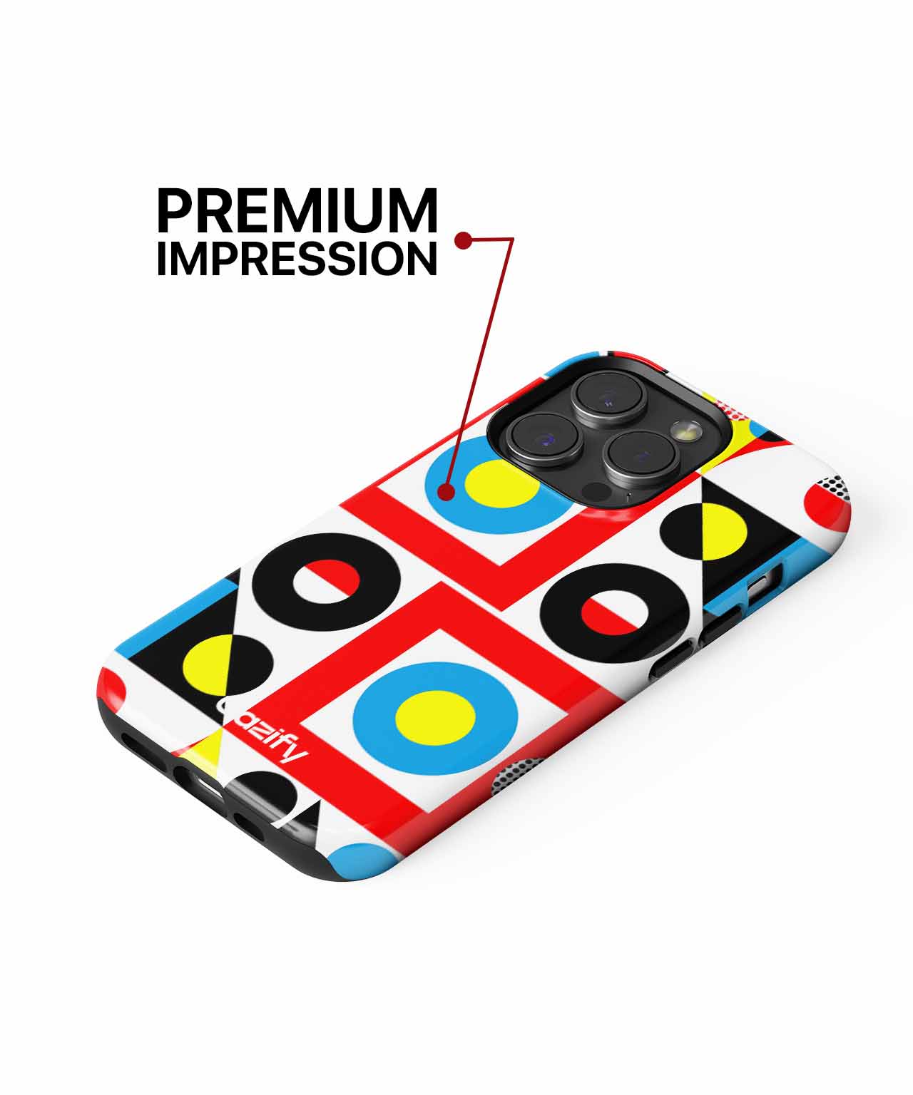 Colorful Geometric Funhouse Design iPhone case Case Cazify - Delivery Canada