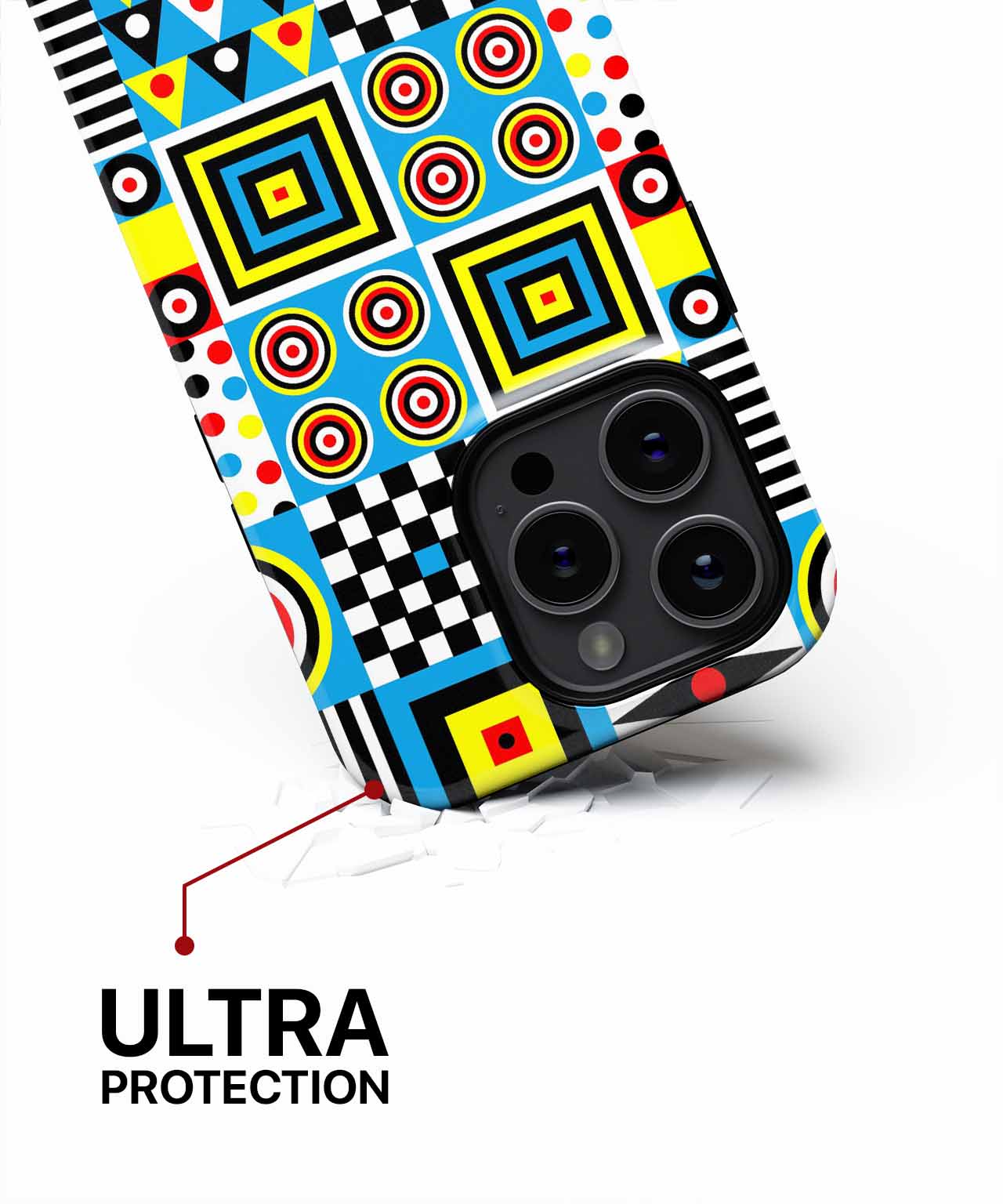 Colorful Geometric Patterns Gala iPhone case Case Cazify - Delivery Canada