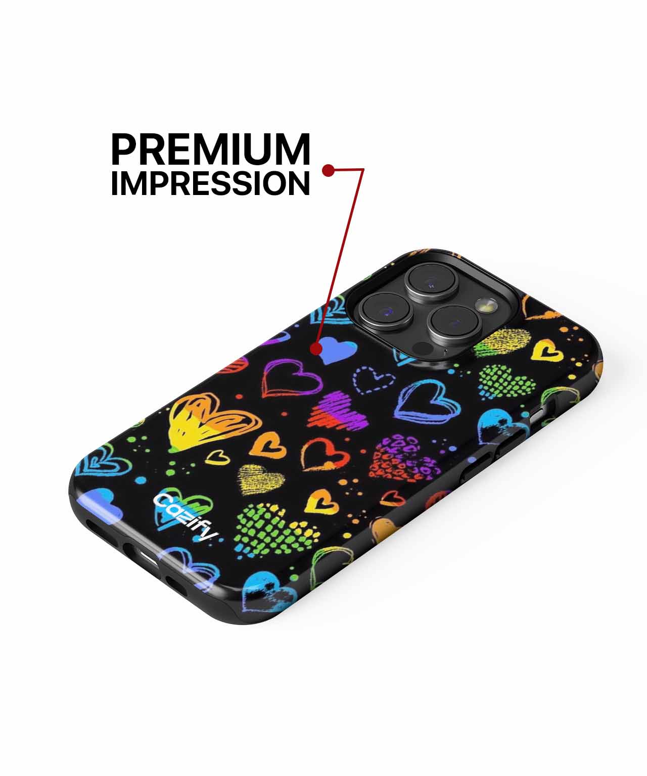 Colorful Heart Explosion of Love iPhone case Case Cazify - Delivery Canada