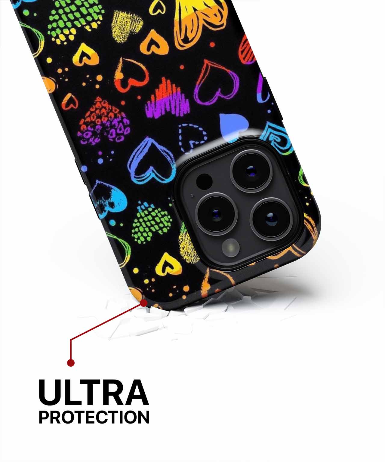 Colorful Heart Explosion of Love iPhone case Case Cazify - Delivery Canada