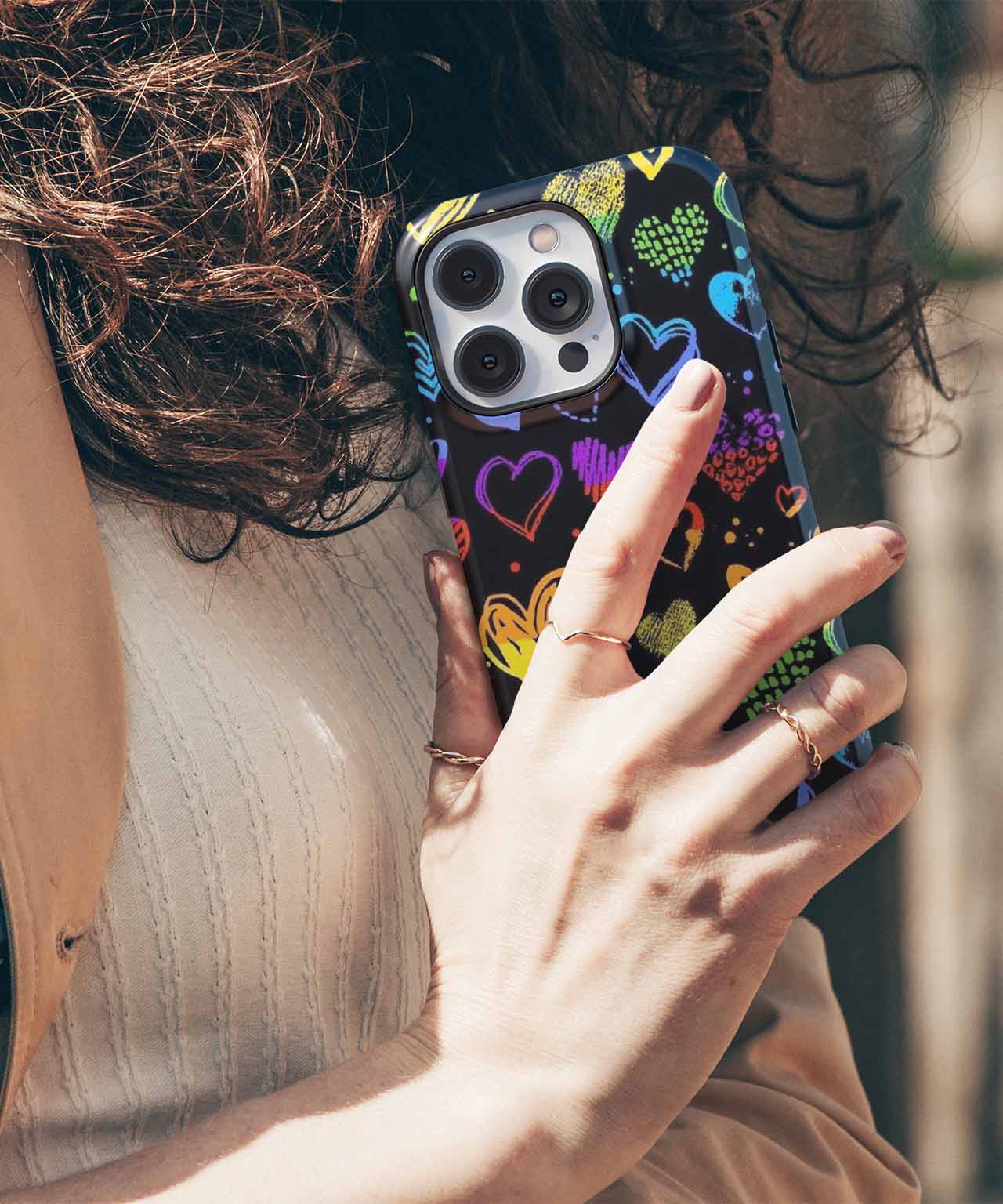 Colorful Heart Explosion of Love iPhone case Case Cazify - Delivery Canada