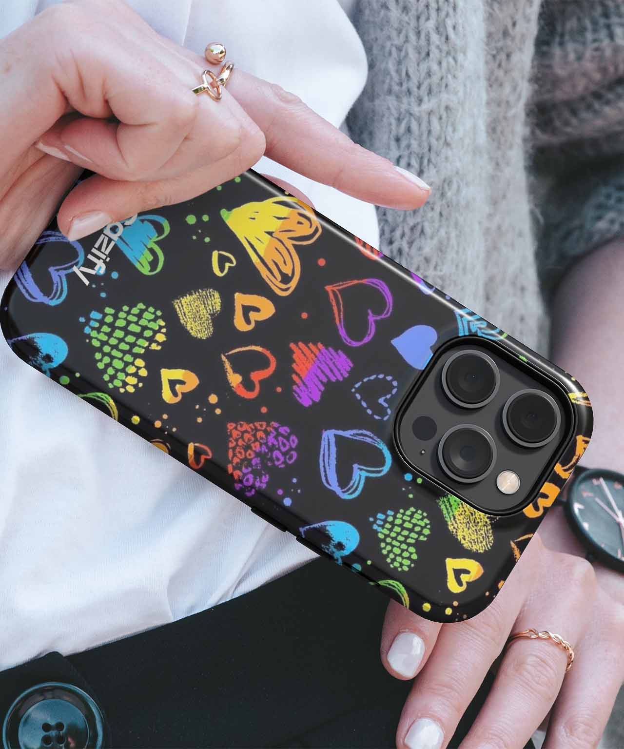 Colorful Heart Explosion of Love iPhone case Case Cazify - Delivery Canada