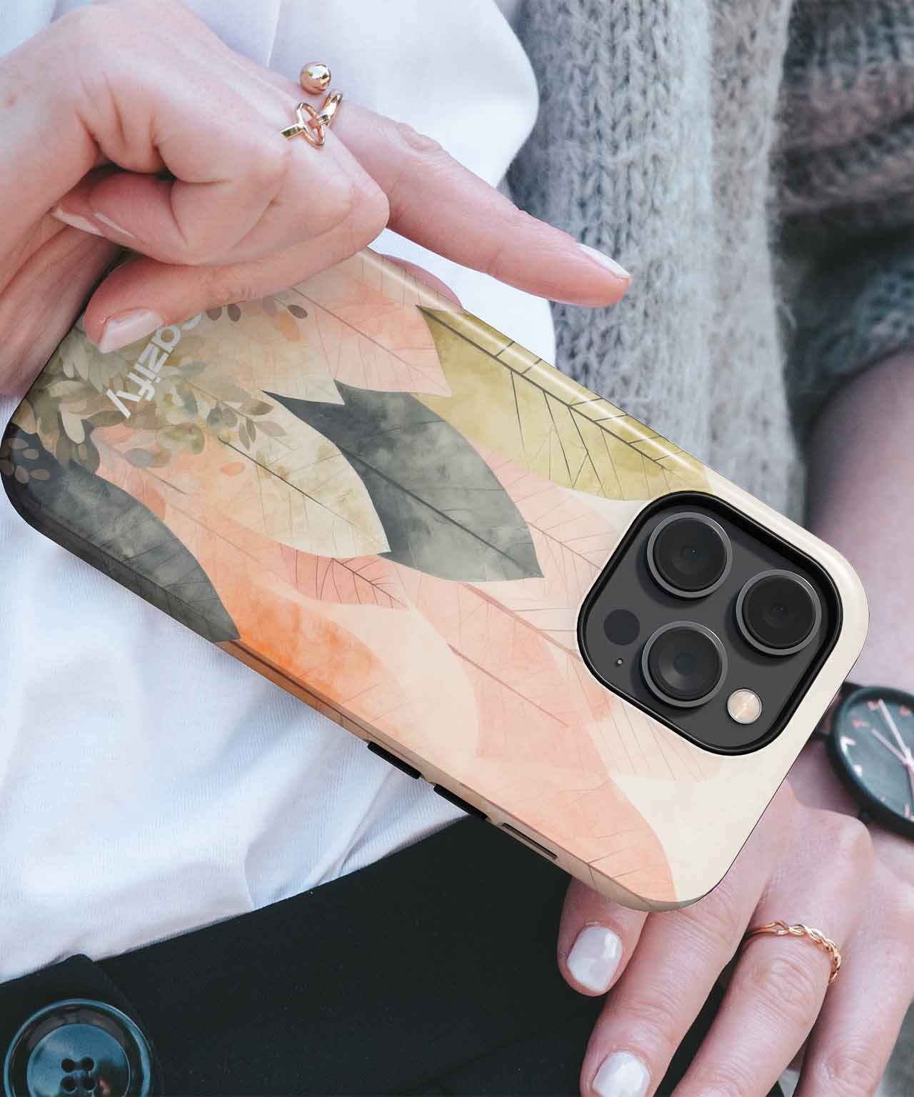 Colorful Leafy Wonderland Embracing Autumn iPhone case Case Cazify - Delivery Canada