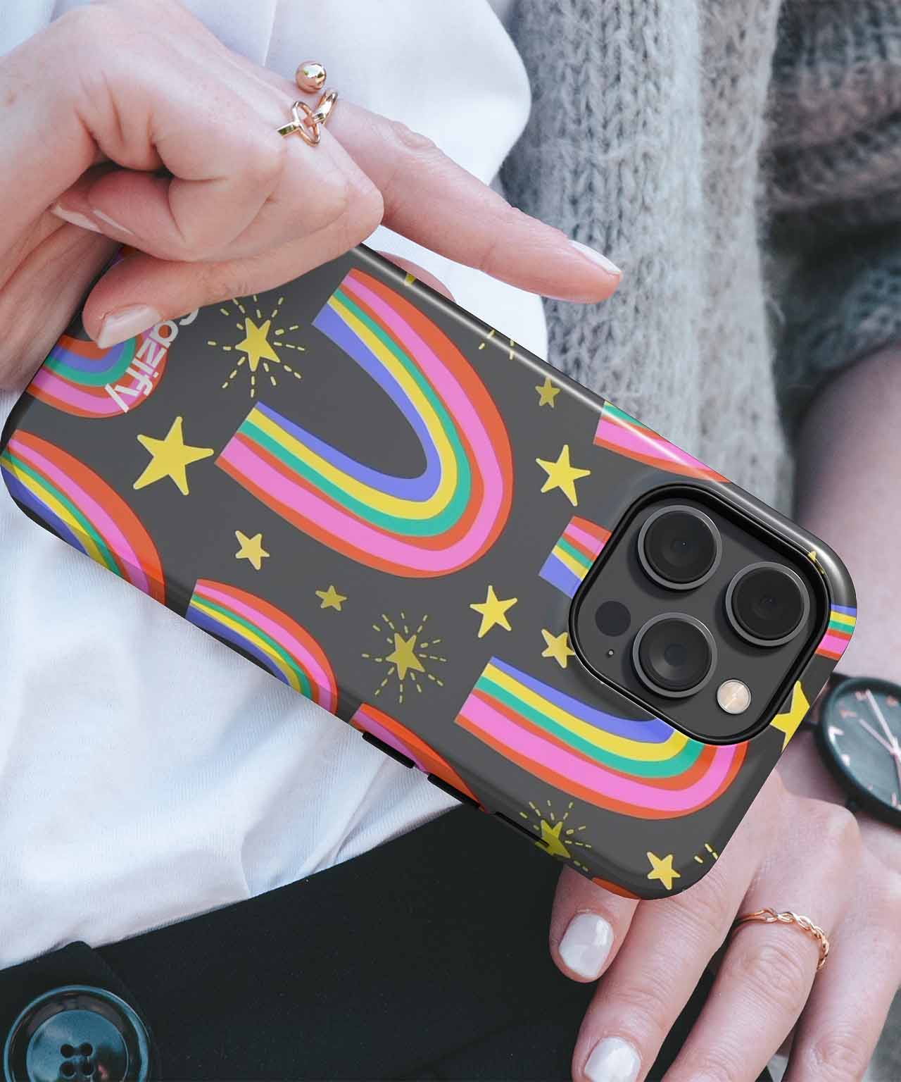 Colorful Rainbows and Shiny Stars Galore iPhone case Case Cazify - Delivery Canada