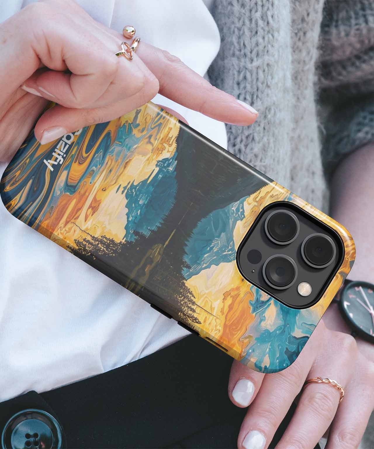 Colorful Reflections of Nature's Masterpiece iPhone case Case Cazify - Delivery Canada