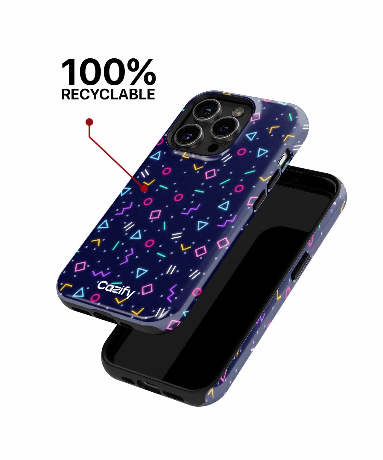 Colorful Retro Party Vibes iPhone case Case Cazify - Delivery Canada