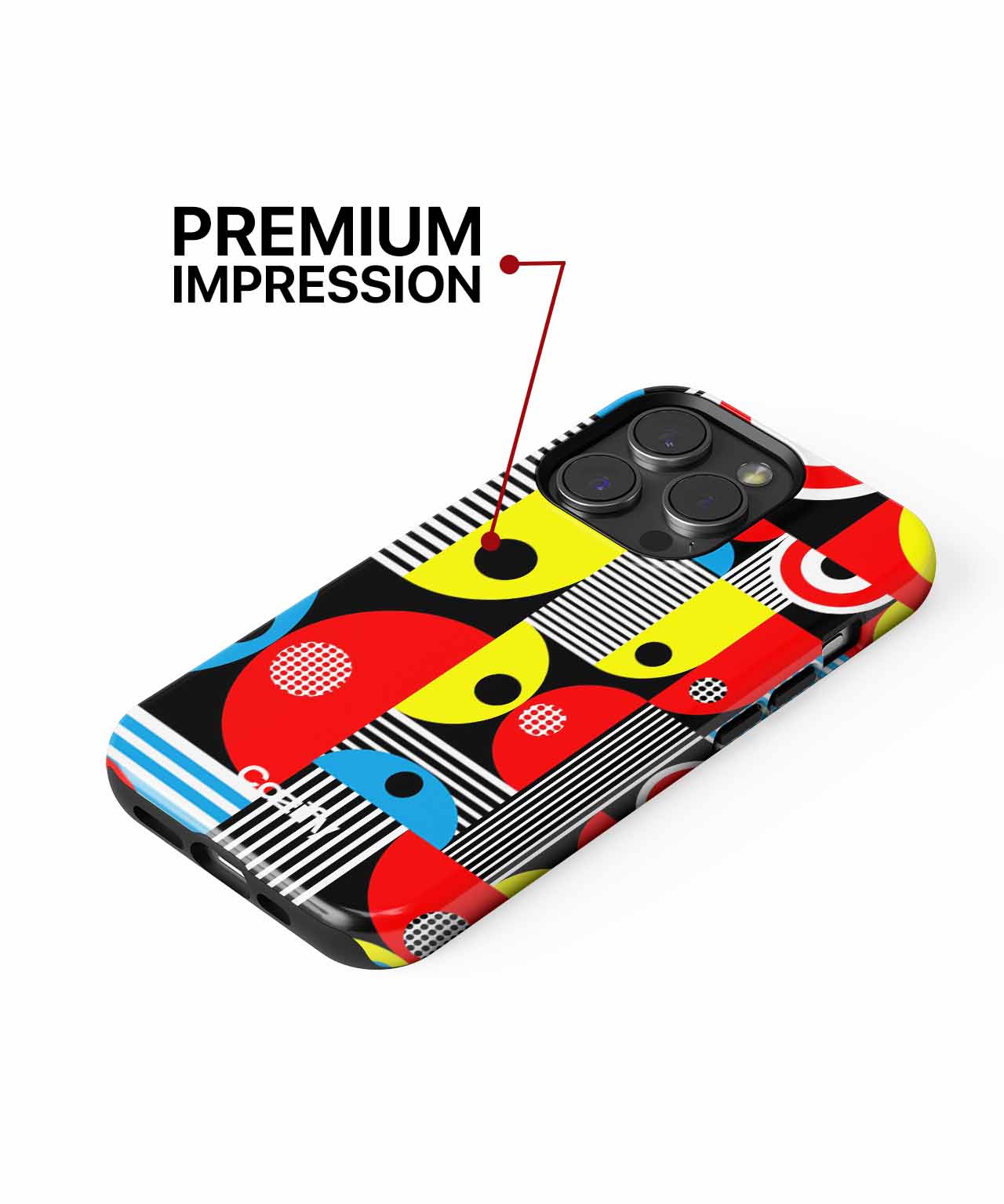 Colorful Shapes Dancing on a Canvas iPhone case Case Cazify - Delivery Canada