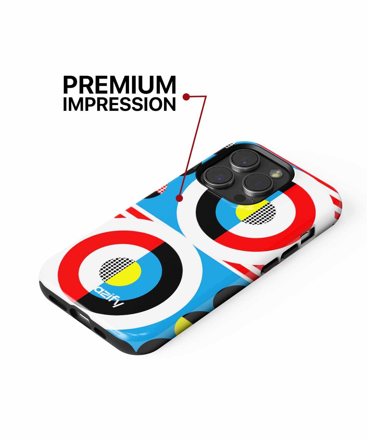 Colorful Target Party Vibes iPhone case Case Cazify - Delivery Canada