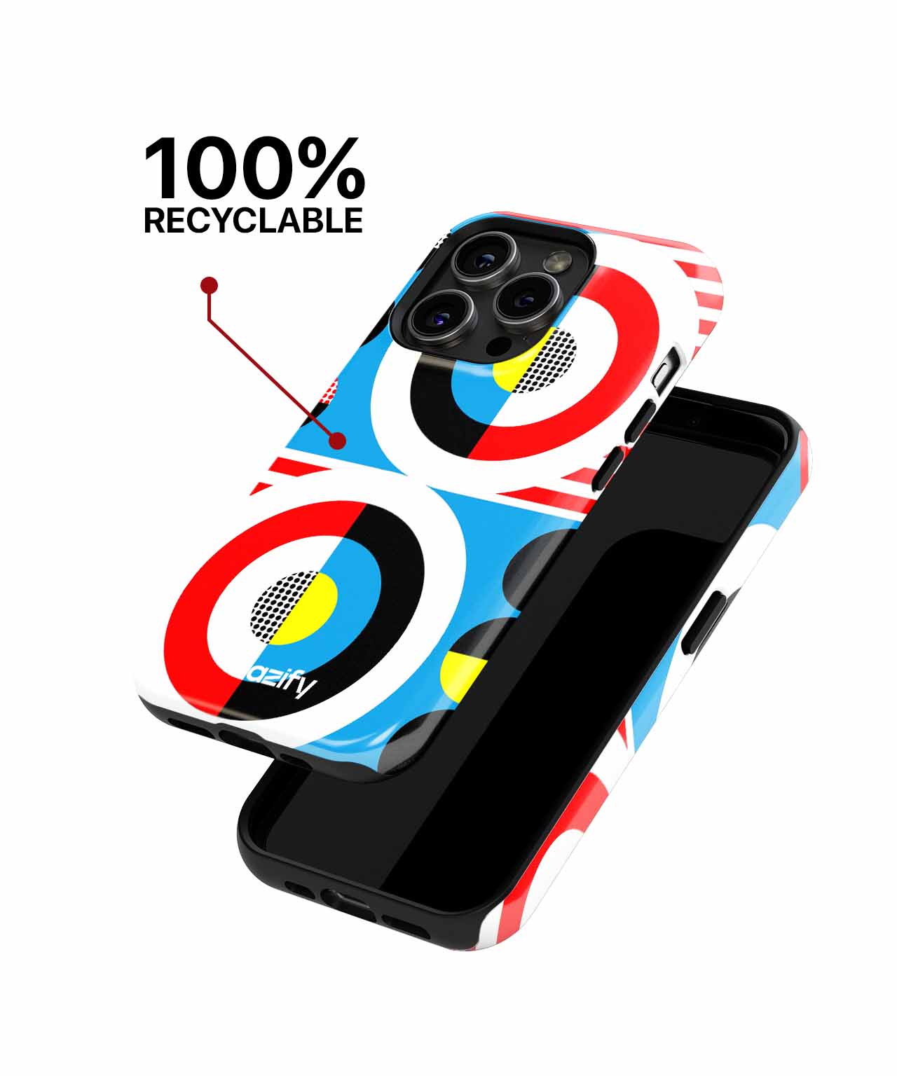 Colorful Target Party Vibes iPhone case Case Cazify - Delivery Canada
