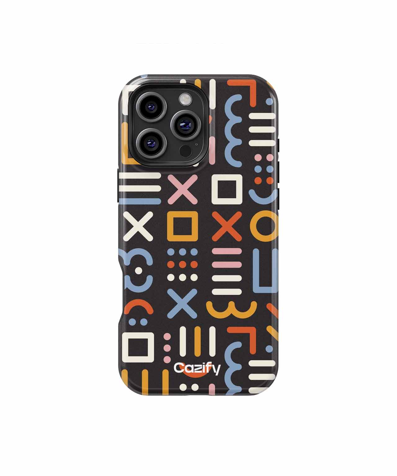 Colorful Whimsical Shapes Dance Joyfully iPhone case Case Cazify - Delivery Canada