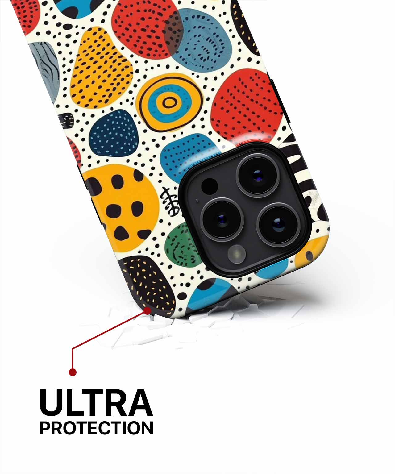 Colorful Whimsical Shapes Dancing Together iPhone case Case Cazify - Delivery Canada
