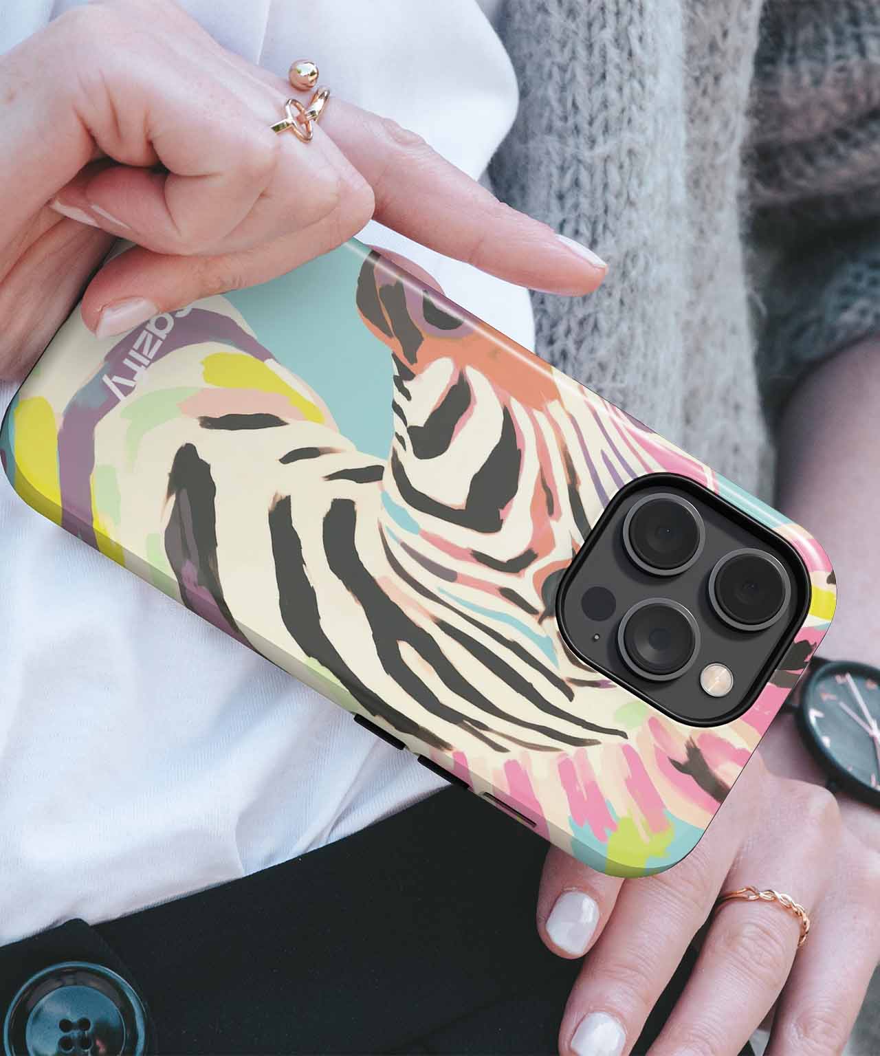 Colorful Zebra in a Rainbow Dream iPhone case Case Cazify - Delivery Canada